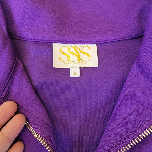 SSYS The Label Purple Reese Flutter Sleeve Air Dress Size S - Picture 4 of 7